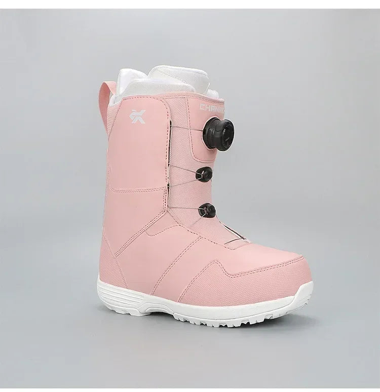 Botas de esquí y snowboard 2026 para hombre, botas de nieve cálidas, botas antideslizantes para mujer, modelos con hebilla de alambre, calzado de esquí de uso rápido para hombre, equipo de invierno.