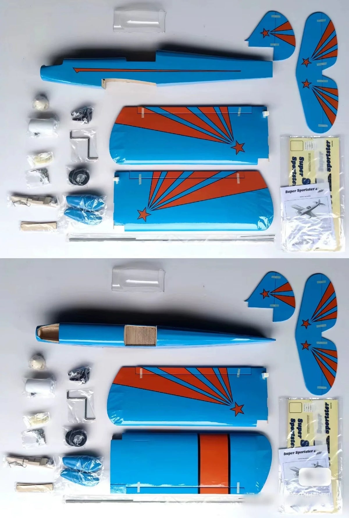 Avión RC Great Planes Super Sportster 40 ARF de Ala Baja, Avión Deportivo de Madera Preensamblado para Pilotos Principiantes