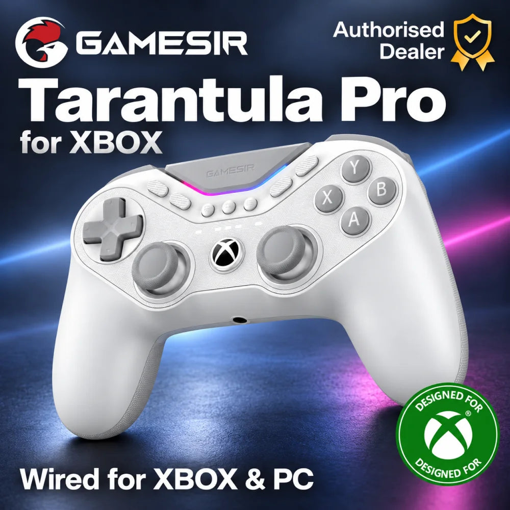 Gamesir Tarantula Pro para Xbox, mando con cable para deportes electrónicos, modelo T3 Pro para Xbox y PC, con palancas TMR, modo dual y gatillos, frecuencia de muestreo de 1000 Hz.