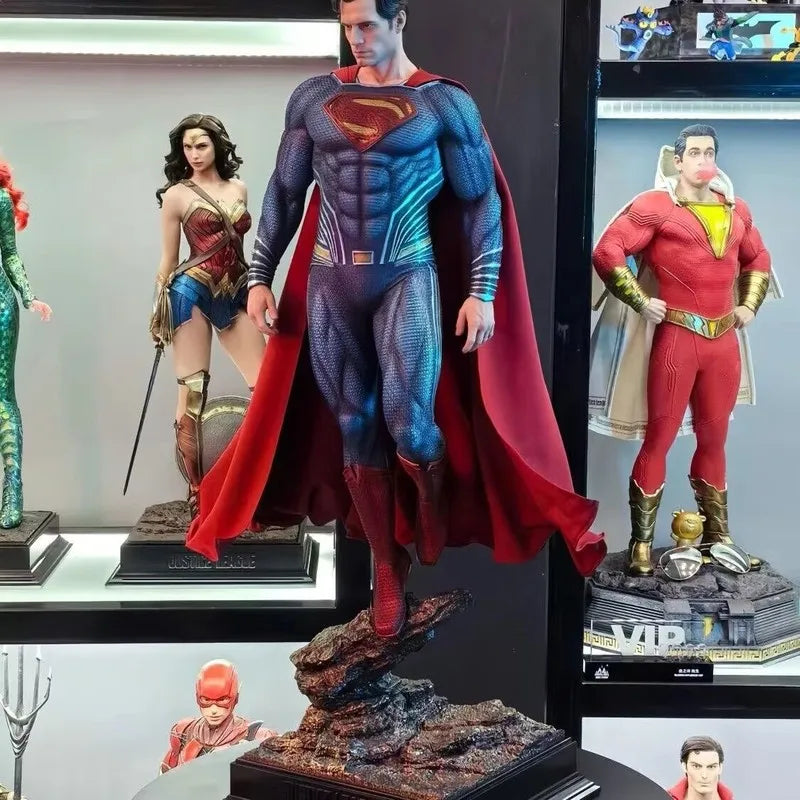 Jnd Superman Gk Resin Statue 50cm Scale Collectible Figure Anime Periphery Home Decoration Adult Collection Perfect Gift