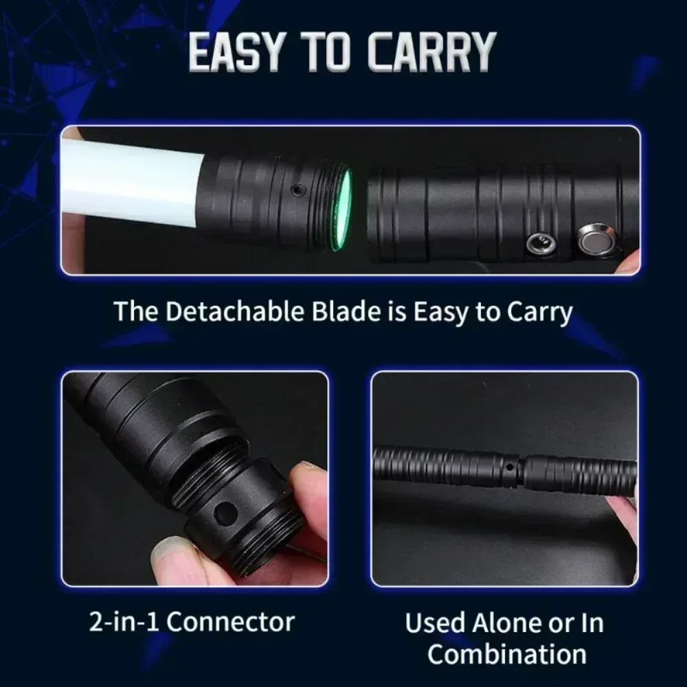 WS Lightsaber Laser Toys RGB Metal Light Saber Sword De Luz Kpop Lightstick Espada Rave Lightsaber Flashing Toy