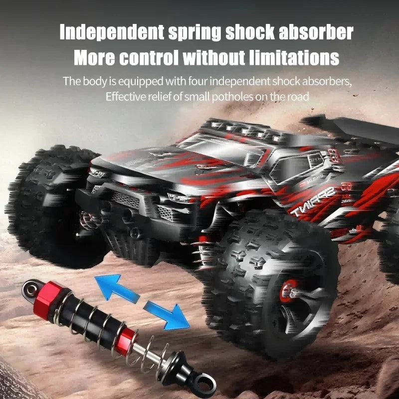 Coche teledirigido 1:14 85 KM/H o 50 KM/H 4WD con coches de Control remoto LED camión Drift Monster 4x4 de alta velocidad para niños Vs Wltoys 144001   Juguetes