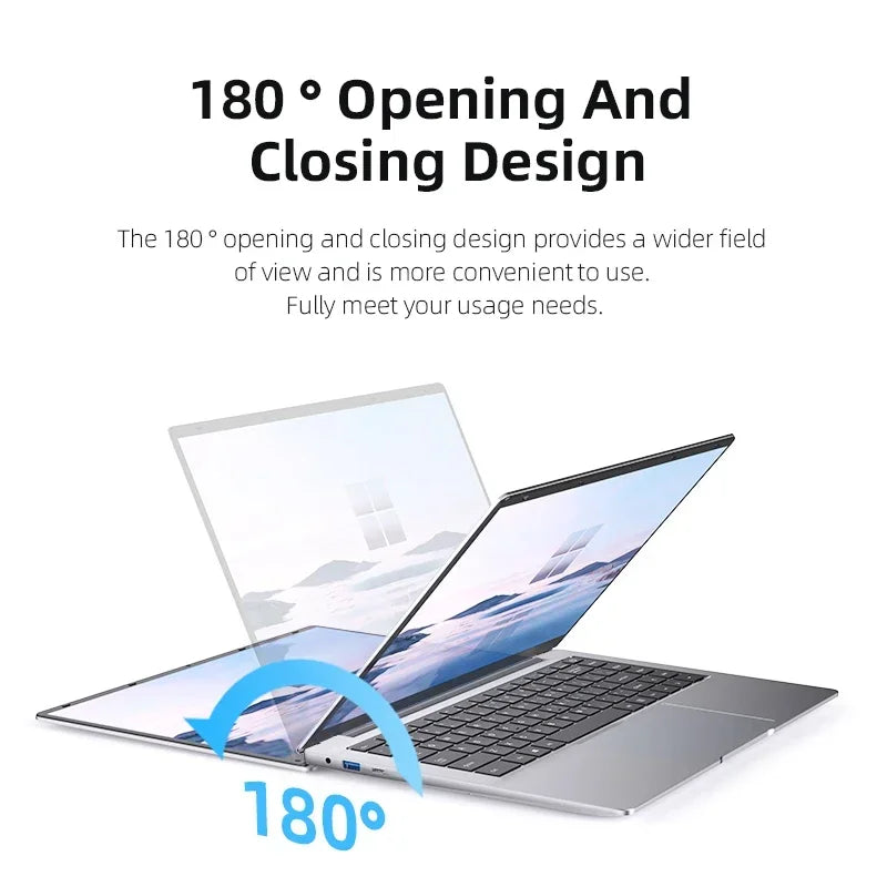 Computadora Portátil 2026 con Windows 11 Pro, Intel Atom A3950, 12GB de RAM, 512GB/1TB/2TB SSD, 1080P, para Oficina y Estudio