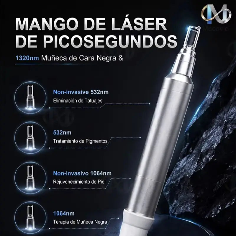 Máquina Portátil de Eliminación de Tatuajes con Láser de Picosegundos 2026 de 5000W 532nm 1064nm 1320nm Nd:yag