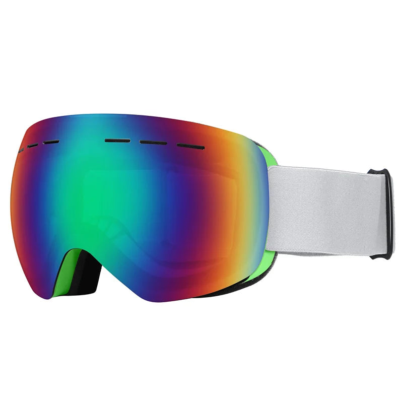 Gafas de esquí para hombre y mujer, con doble capa, tratamiento antiniebla, protección UV400, lentes grandes, ideales para snowboard, actividades de esquí en invierno y protección contra la nieve. Gafas profesionales para