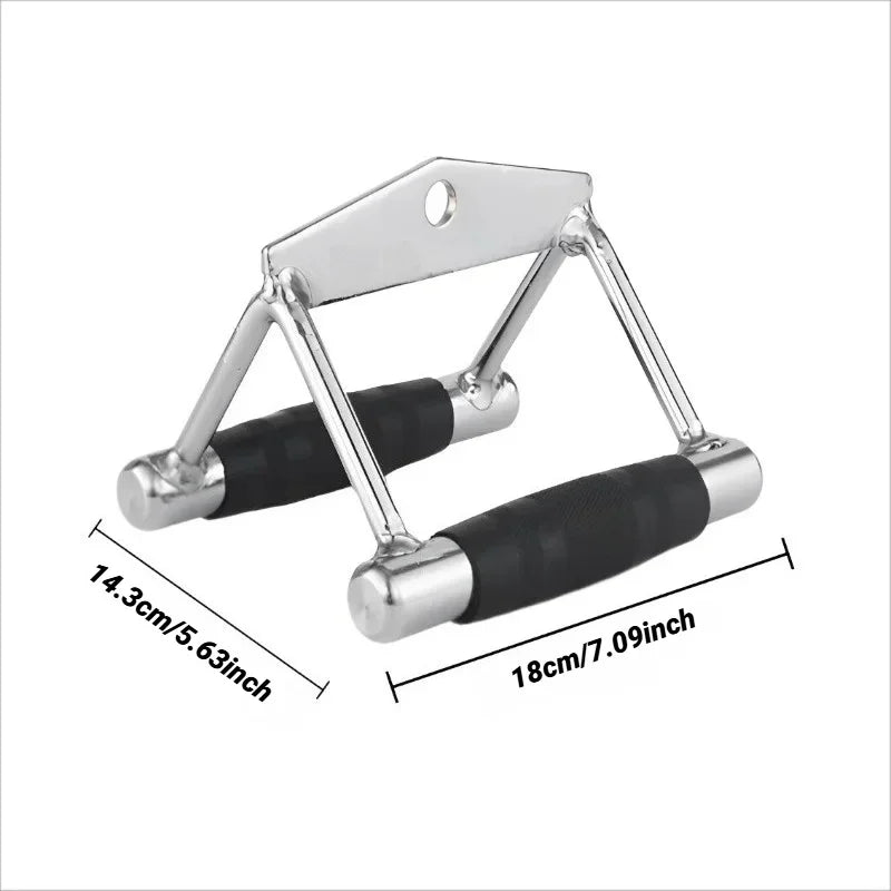 Cable con mango en V para máquina de polea de gimnasio, accesorio para entrenamiento de fuerza de tiras de triceps y remo, y accesorios de cuerda para press de bíceps y tiras de triceps