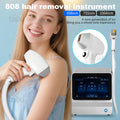 Máquina de Depilación Láser de Diodo 808nm Ice Platinum de 4500W, Depiladora Permanente e Indolora para Cuerpo, Rostro y Axilas con Cabezal de Enfriamiento