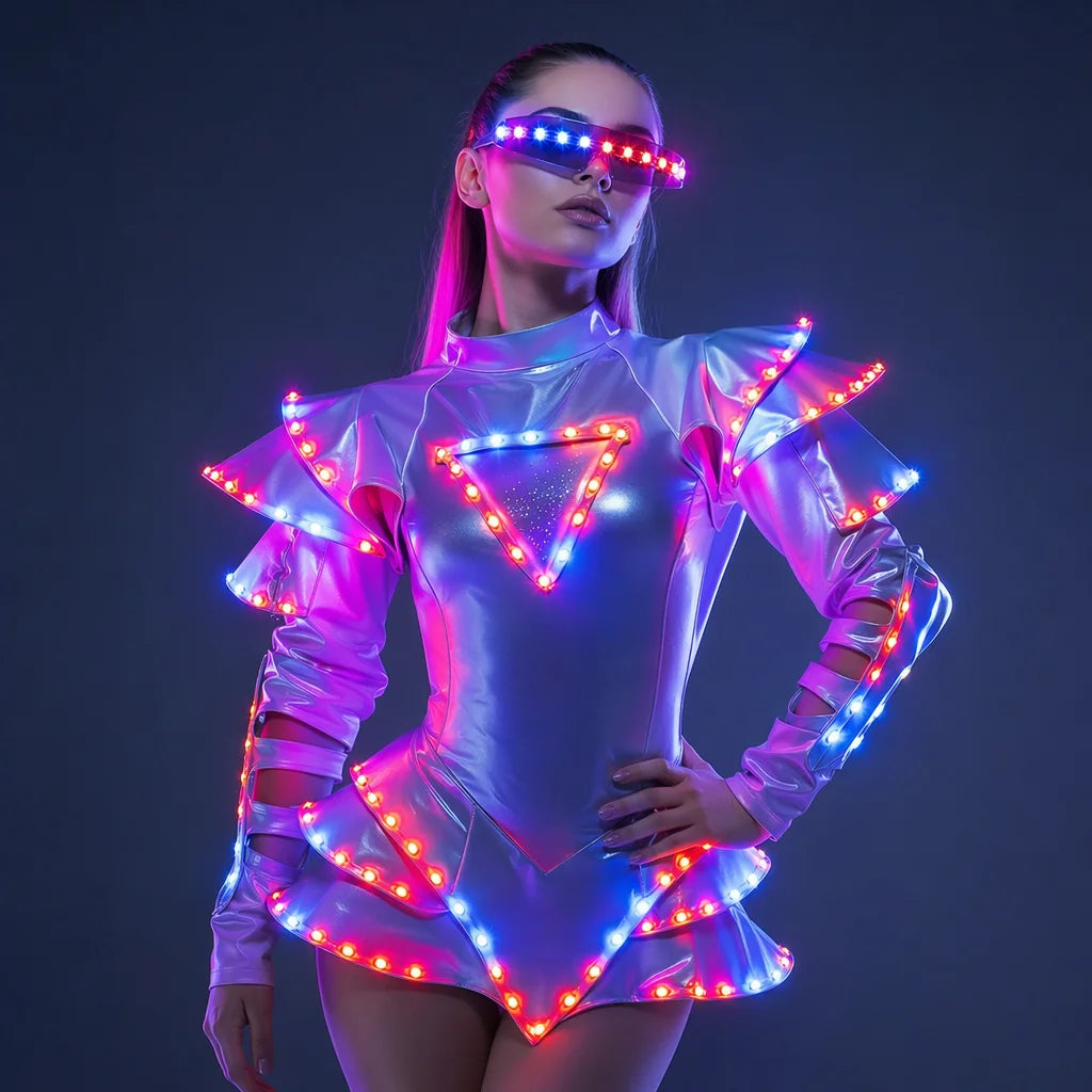 Recién llegado, ropa luminosa iluminada para novia, disfraz LED, tutú de Ballet, vestidos Led para faldas de baile, fiesta de boda