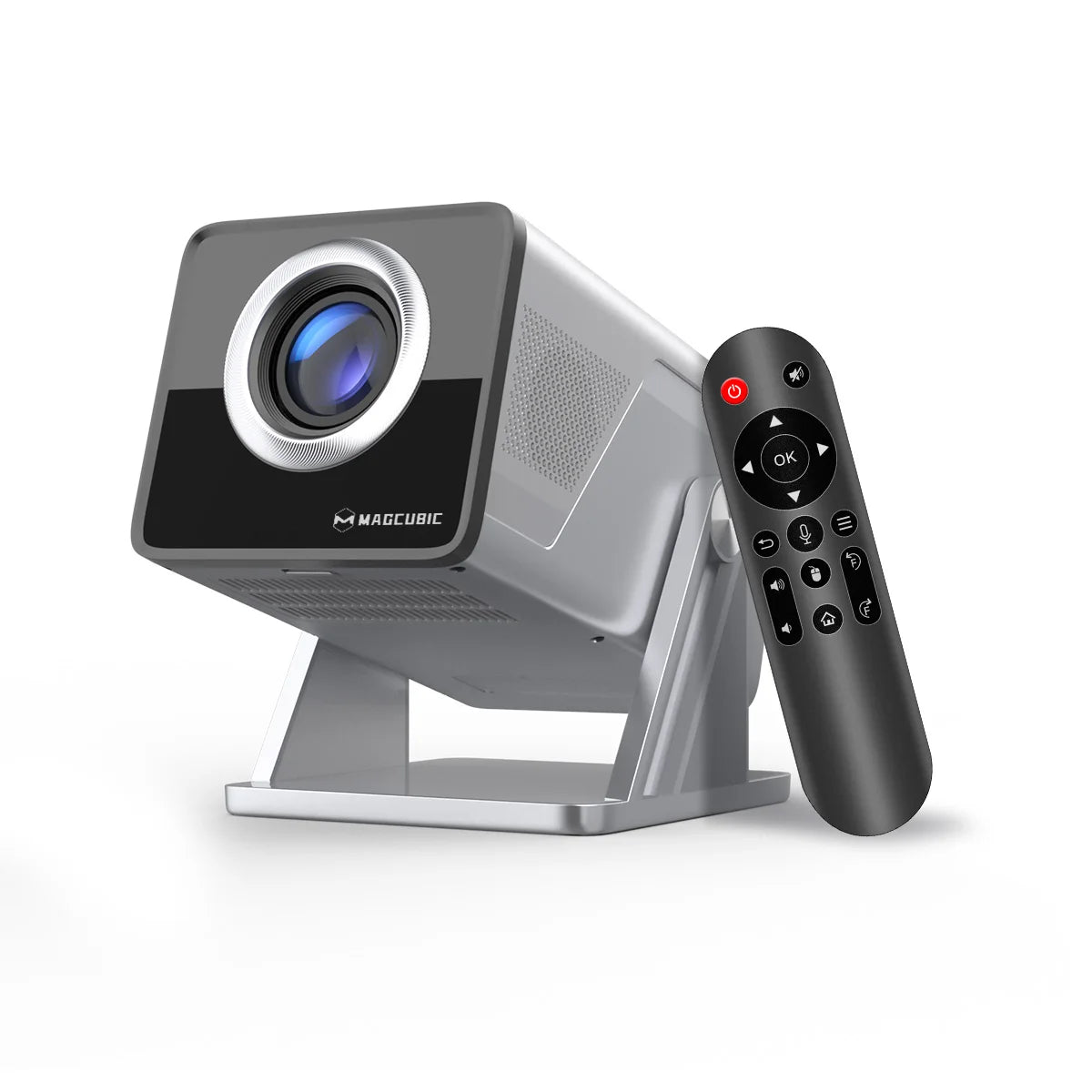 Proyector Magcubic 8K compatible con HD 1080P 1000ANSI X7 con altavoz de 5W Android 14 WiFi6 BT5.4 proyector de cine en casa de vídeo para exteriores