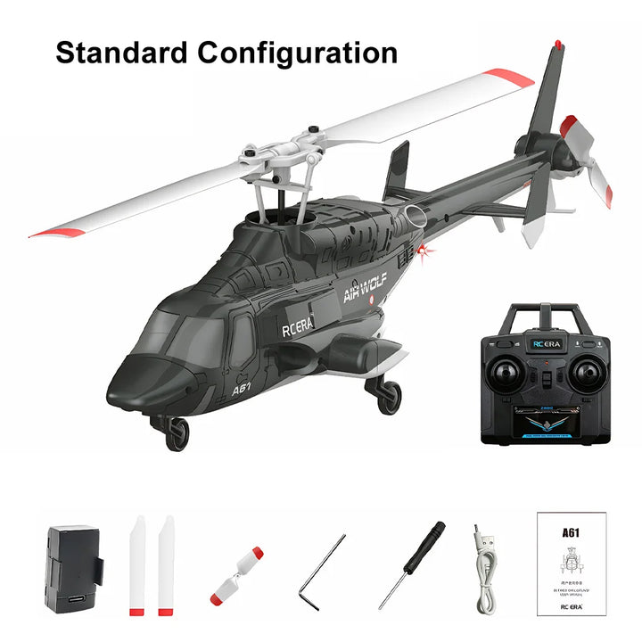 RC ERA A61 avión helicóptero 1/52 presión de aire altitud constante flujo óptico posicionamiento lobo volador flujo de luz helicóptero