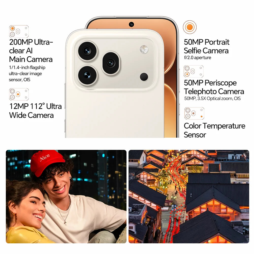 HONOR 600 Pro 5G Smartphone EU Version Snapdragon 8 Elite 6.57”AMOLED Display 6400mAh 80W SuperCharge 50W Wireless 12GB+512GB 200MP AI Ultra Night Metal unibody design eSIM AI Button NFC