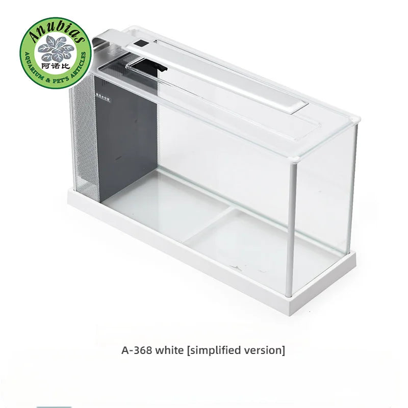 Anobi household full set of landscaping smart small desktop ecological tank aquarium ultra-white glass fish tank A368