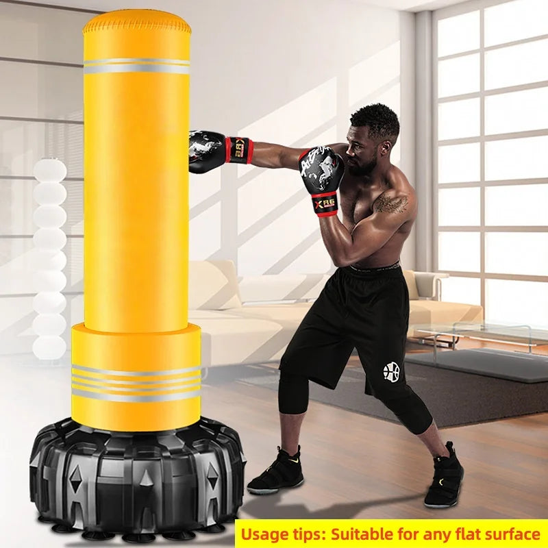 Saco de arena de boxeo de pie, saco de arena plegable para el hogar, columna de boxeo de entrenamiento de taekwondo para niños