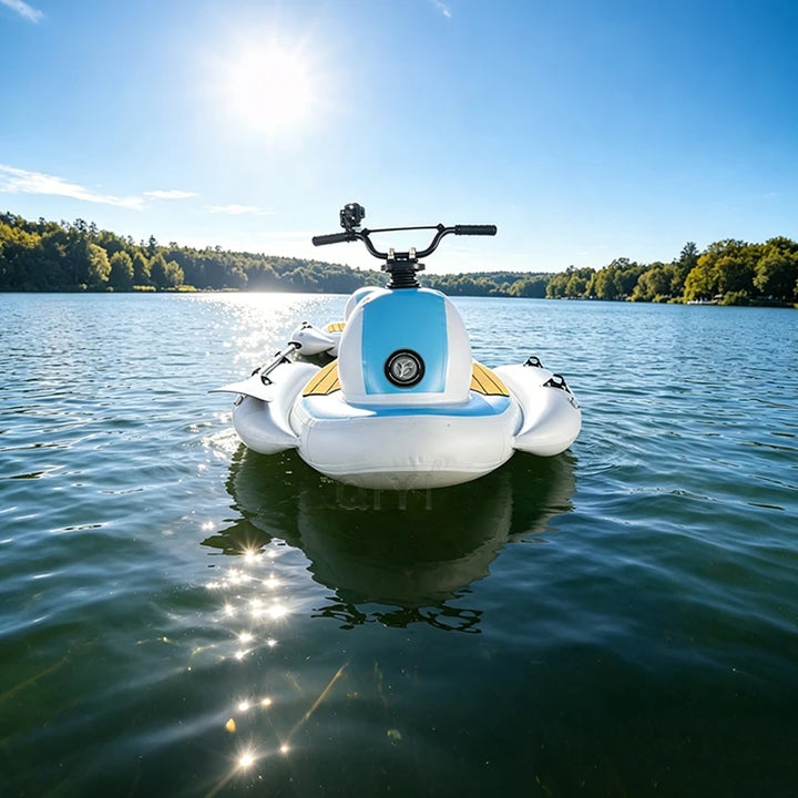 Motos acuáticas inflables con motor, precio de fábrica, ideales para piscinas y reuniones familiares