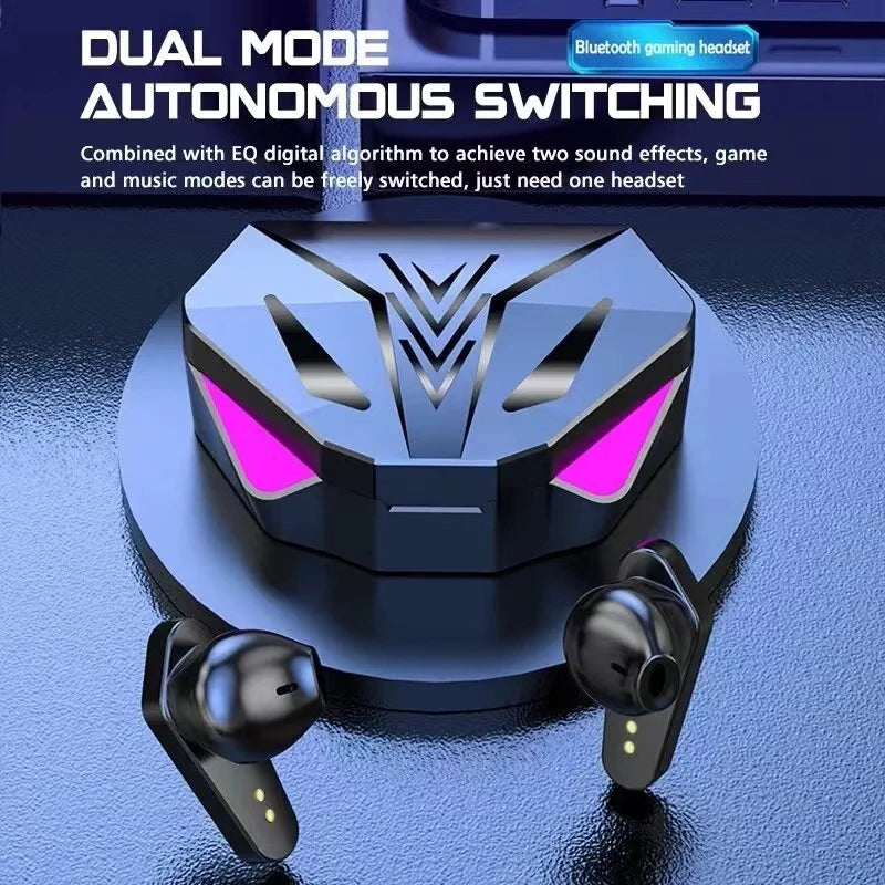 Auriculares Bluetooth inalámbricos TWS, audífonos gamer con pantalla LED, micrófono, audio con bajos, cancelación de ruido, auriculares Bluetooth X15