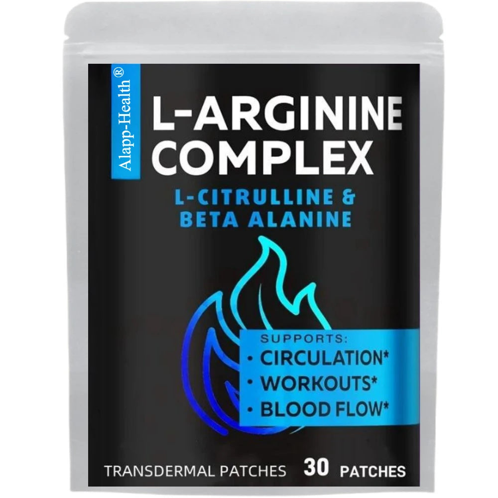 30 parches L Arginina L Citrullina Complejo Parches transdermicos Óxido nítrico para hombres Booster