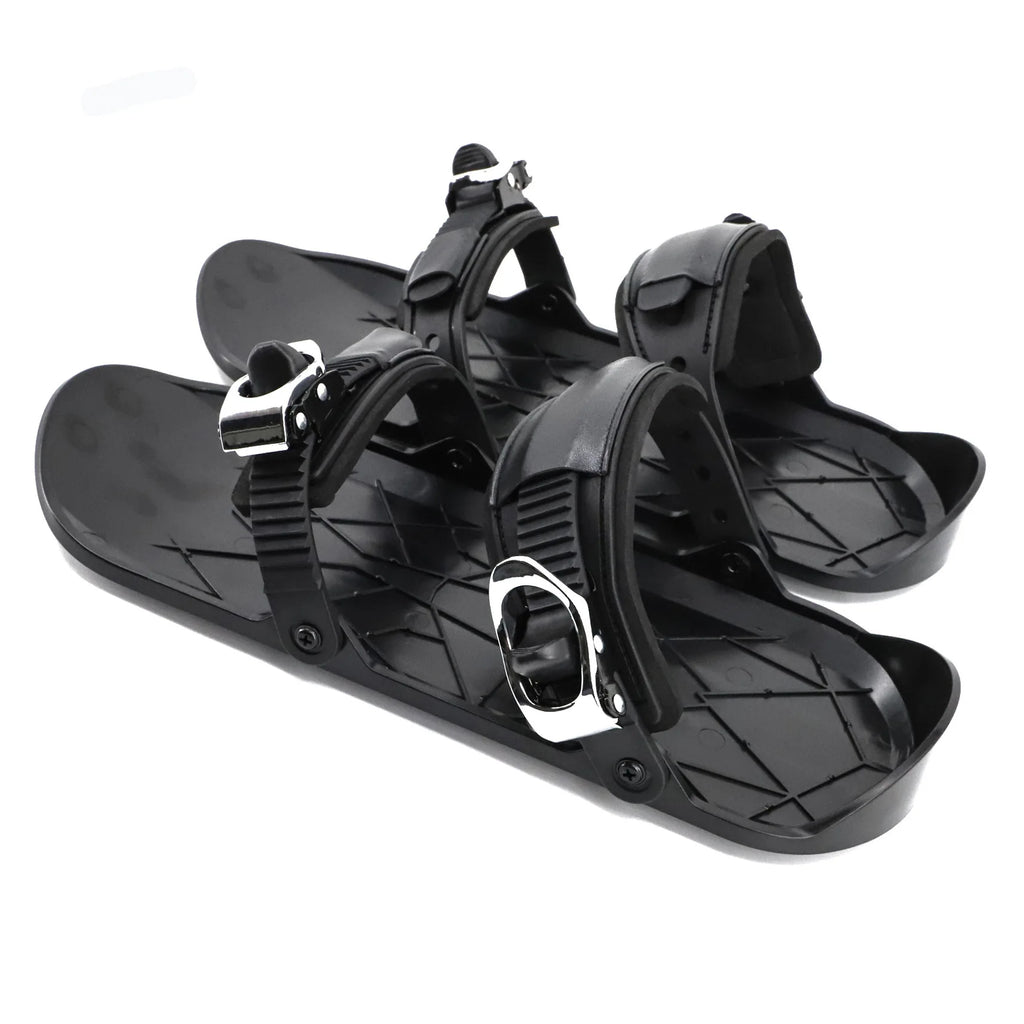 Patines de esquí portátiles y ajustables, con fijaciones cortas, para esquiar en la nieve, tanto para hombres como para mujeres, equipo deportivo para esquí de invierno y actividades al aire libre.
