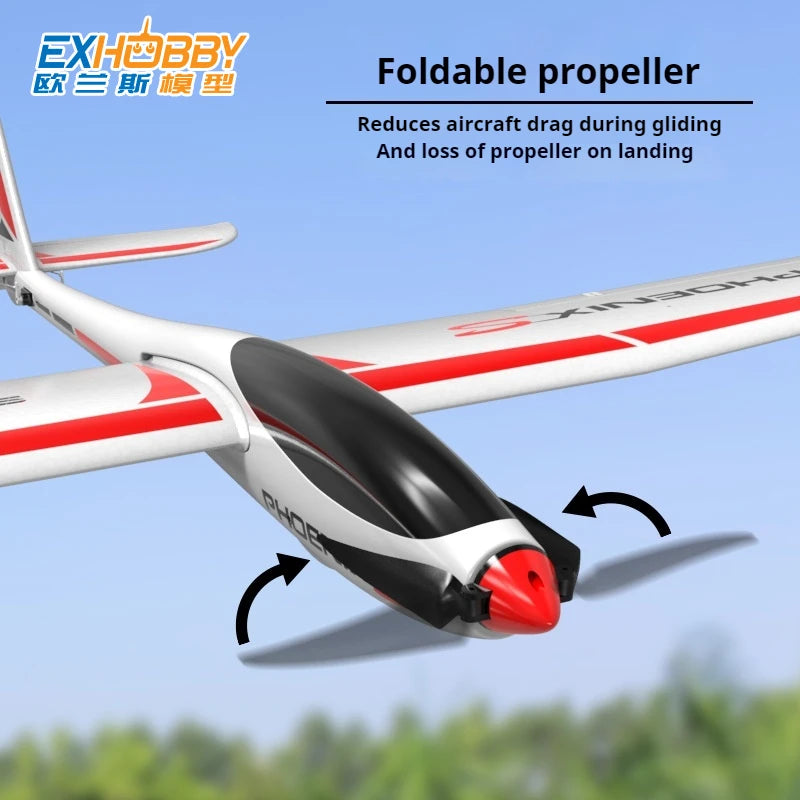 Volantex - Avión Eléctrico de Control Remoto de 1600 mm, Modelo de Ala Fija con Envergadura de 1.6 m, Planeador 742-7, Juguete RC de Espuma para Exteriores, Ensamblado, para Adultos