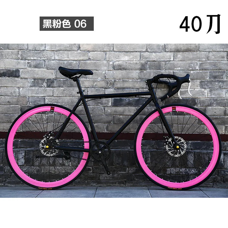 Bicicleta de carretera Bike Live Fly para hombre, modelo deportivo completo, superligera, con freno de disco, neumáticos sólidos de 24" y 26", bicicleta de carretera de carbono para adultos