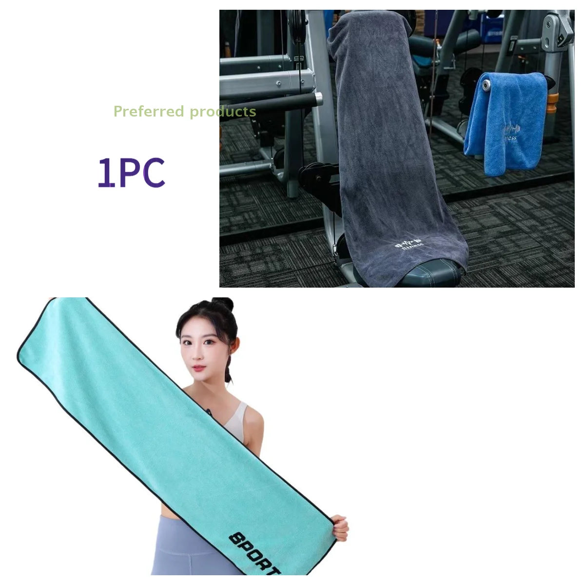 Toalla de gimnasio de secado rápido, Unisex, gris, alta absorción, estera deportiva para baloncesto, correr, entrenamientos físicos, rendimiento mejorado, 1 ud.