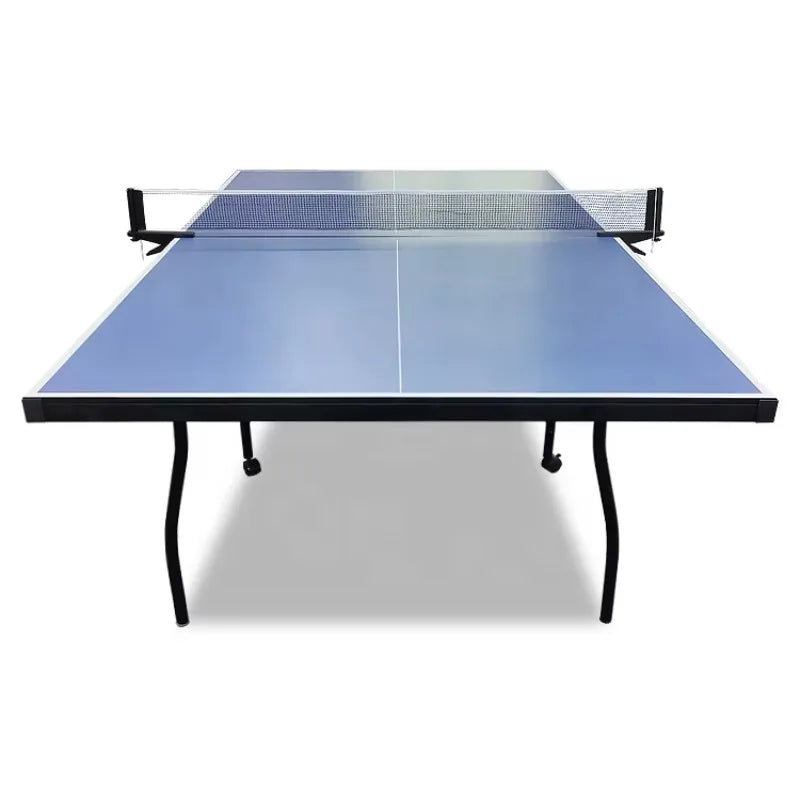Nueva llegada mesa de tenis de mesa estable portátil con rueda Universal, mesa de pingpong de tren para adolescentes de estadio de patio trasero