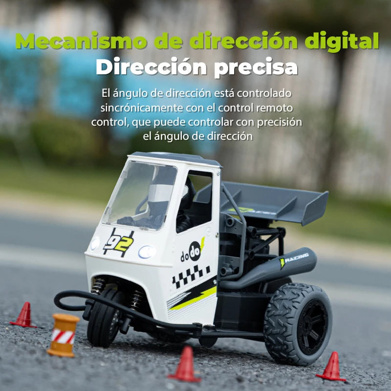 ZWN S810 Three Wheels RC Motorcycle With Light Spray 2.4G Remote Control Electric High Speed Emulation Motorcycles Toys For Kids