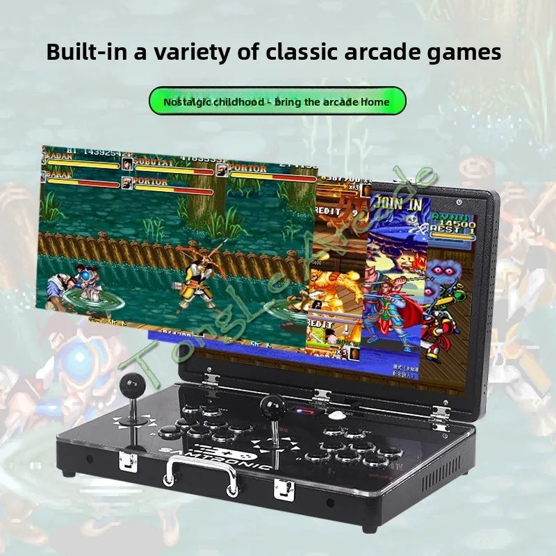 Nueva consola LED para videojuegos de 21 pulgadas, placa base 3D Pandora 28890 con 100 juegos, mini consola retro para TV, mando de arcade para 2 jugadores, ideal para niños.