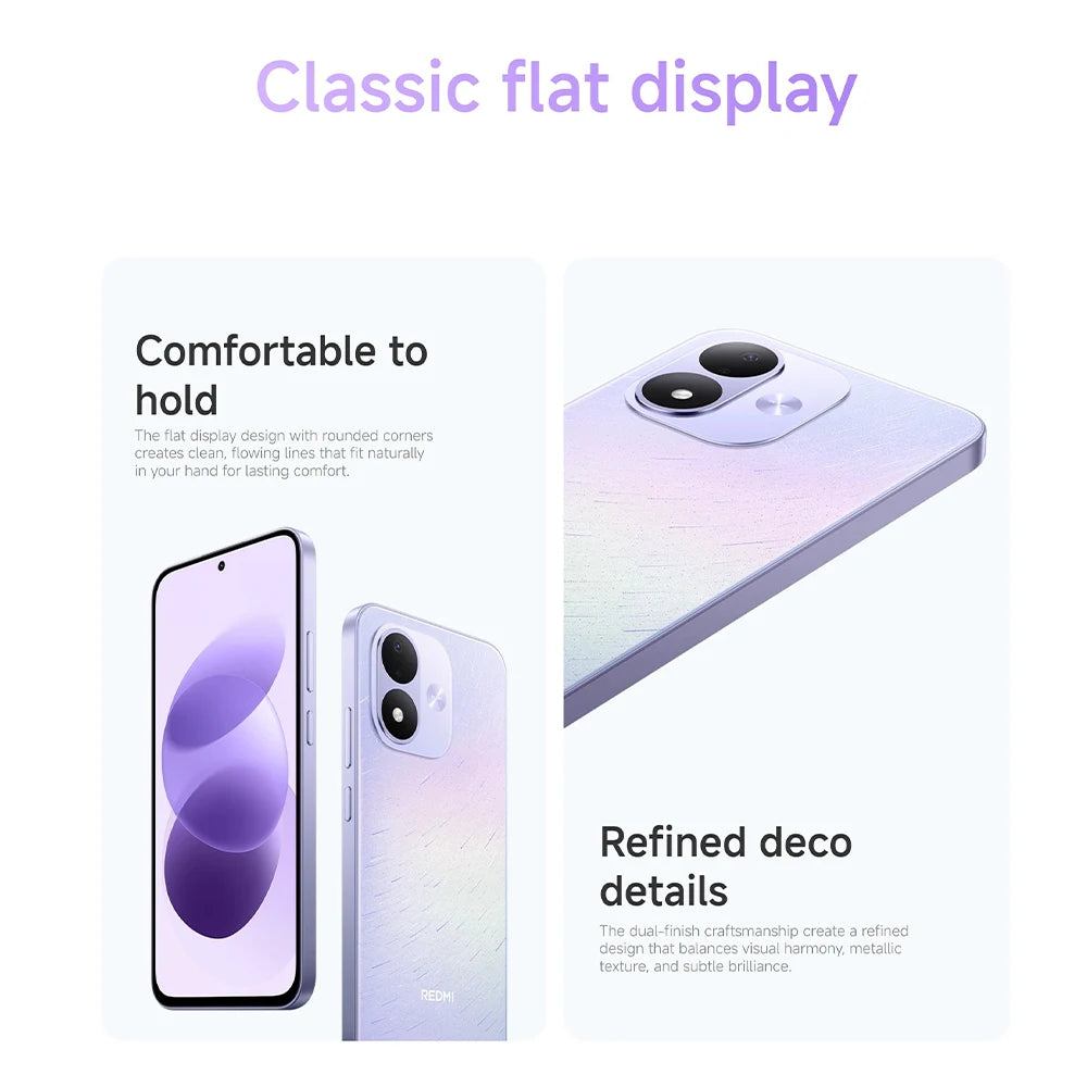 Versión global del smartphone Redmi Note 17 5G, pantalla AMOLED de 6.99", batería de 7700 mAh, potente procesador Snapdragon 4 Gen 4, Corning Gorilla Glass 7i, con tecnología Xiaomi HyperOS