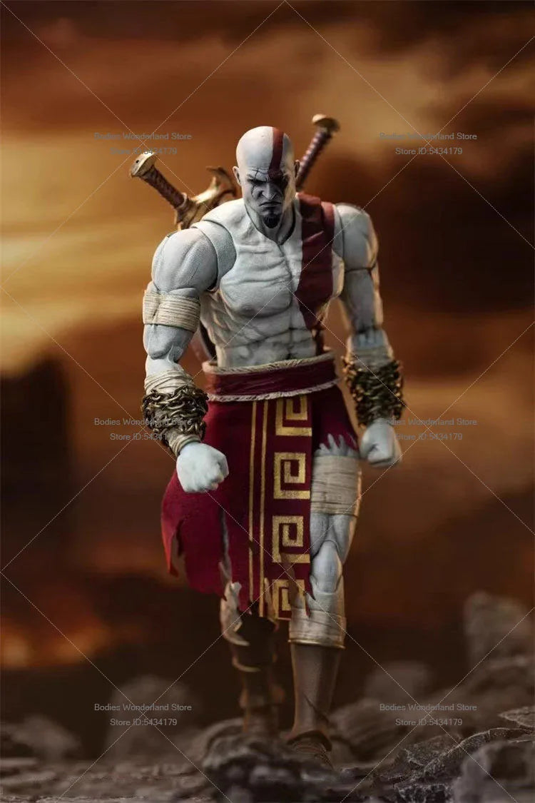 SIGMA STUDIOS GOW-01A 1/12 Scale Spartan White Sharpshooter Kratos GODSLAYER Male Soldier 6inch Action Figure Doll Collection