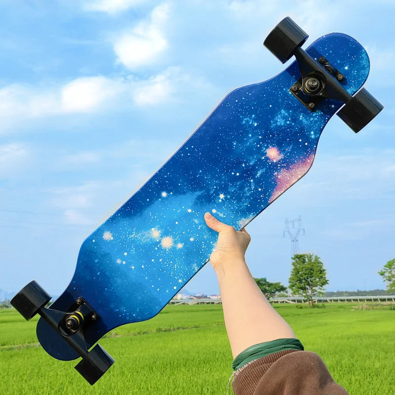 Patineta de Calle Profesional para Danza, Longboard, Tabla de Cruising, Apta para Hombres, Mujeres, Niños y Nuevos Conductores