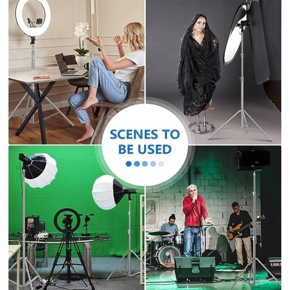 Lámpara LED de estudio para fotografía de 135 W, con sistema Bowens, para iluminación de video, con luz natural y flash para retratos, accesorios de estudio, 3000-6000 K, 3 colores.