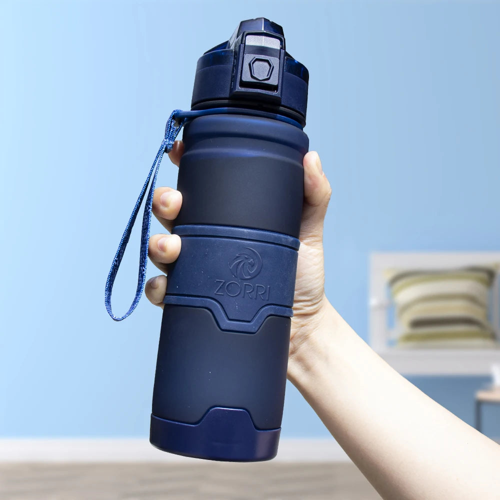 ZORRI-botella de agua para deportes al aire libre, Material Tritan, coctelera de proteínas, Camping, senderismo, libre de Bpa, para niños, Borraccia Gourde
