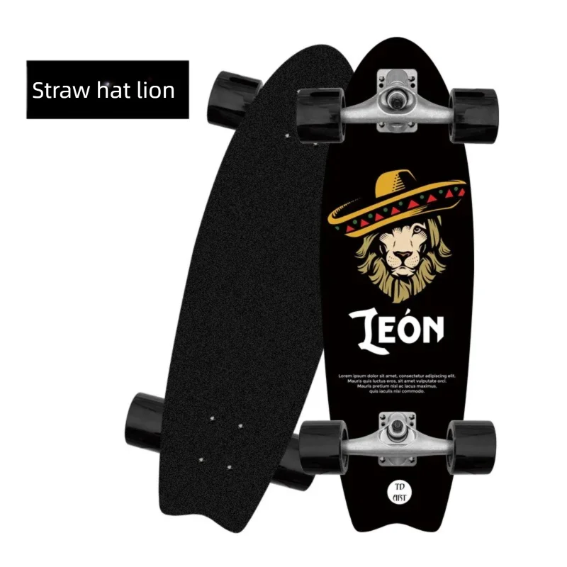 Tabla de Surf Urbana de 32 Pulgadas para Principiantes, con Trucks CX4, para Simulación de Surf y Skateboarding
