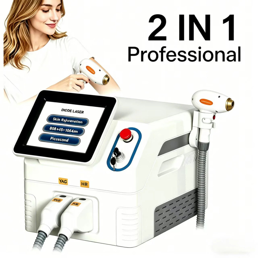 Máquina Láser de Picosegundos 2 en 1 Profesional de 808nm para Eliminación de Tatuajes y Depilación Permanente, Máquina de Belleza de Diodo