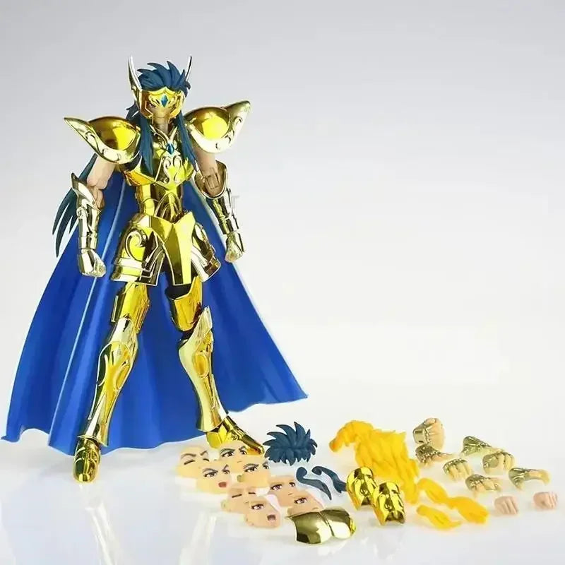 En stock: Figuras de acción de los Caballeros de Oro de Saint Seiya Myth Cloth EX: Capricornio Shura / Leo Aiolia / Aries Mu / Libra Dohko / Virgo