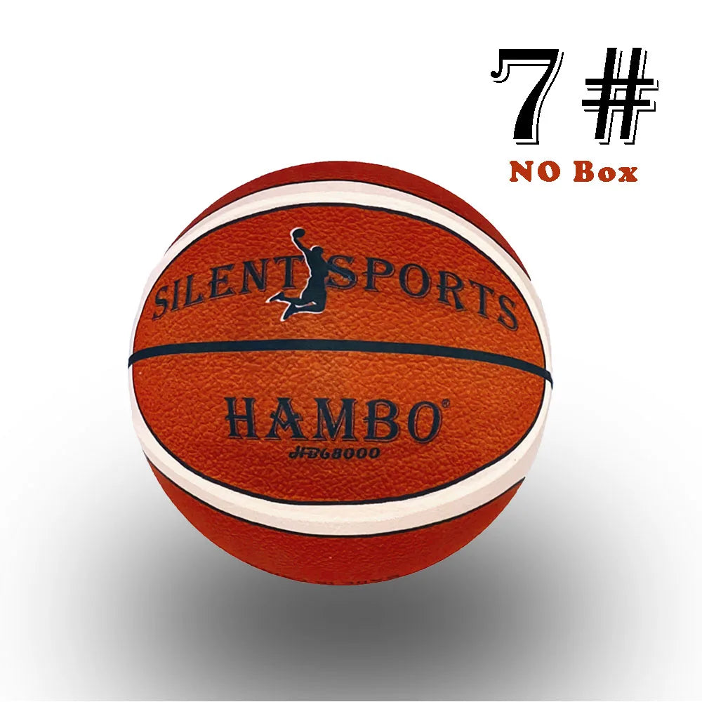 Funda de tela de baloncesto silenciosa para interiores, talla 7 # /6 # /5 #   Pelota silenciosa de espuma suave y elástica, pelota deportiva sin ruido, juego deportivo para adultos y niños