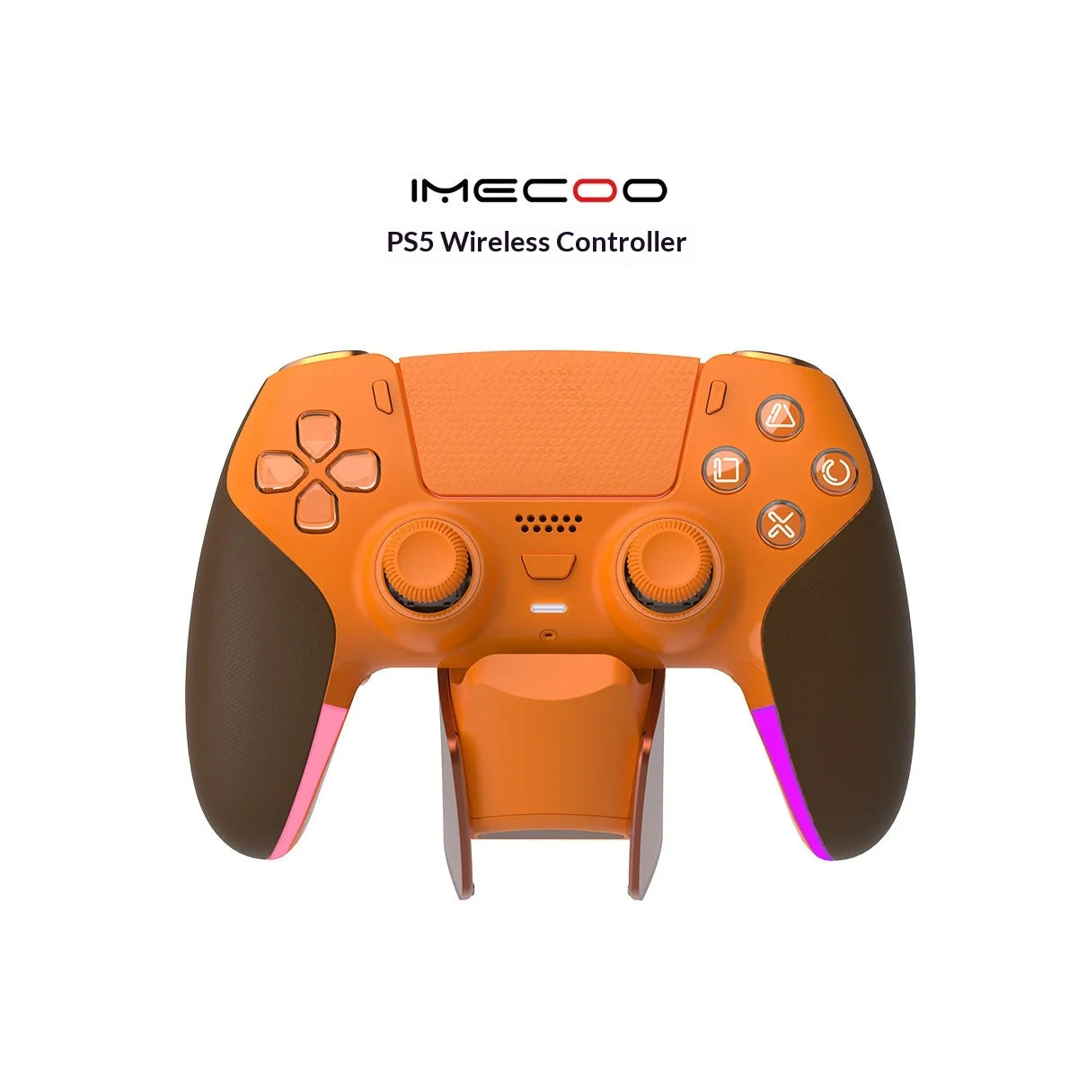 IMECOO JG11 Origin Wireless Gaming Controller Adaptive Triggers Voice Coil Motor Hall Effect Joysticks PC PS5 Steam Gamepad
