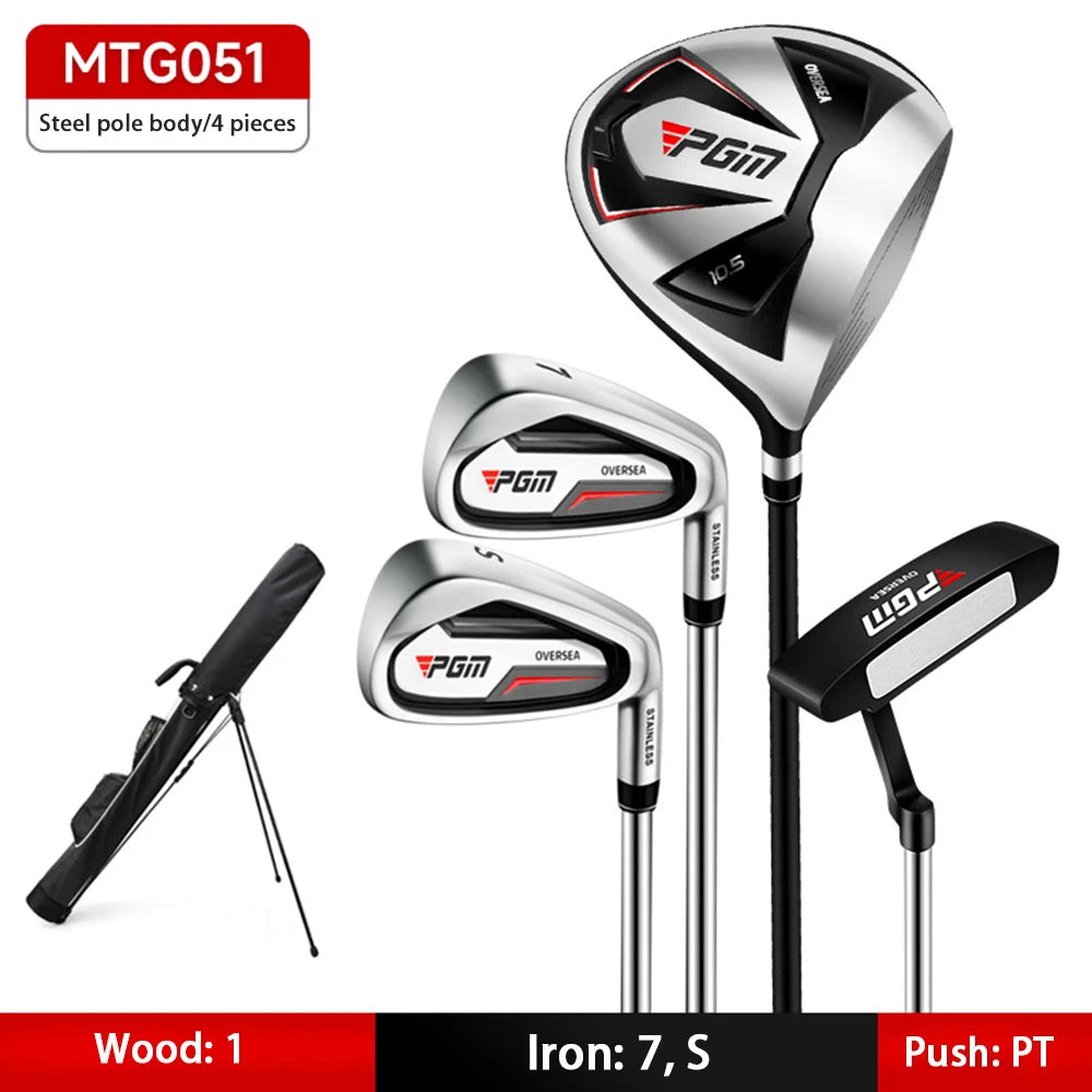 PGM-conjunto completo de palos de Golf para hombre, Set combinado para mano derecha, entrenamiento para principiantes, caña de Golf, 4,9,12 ramas
