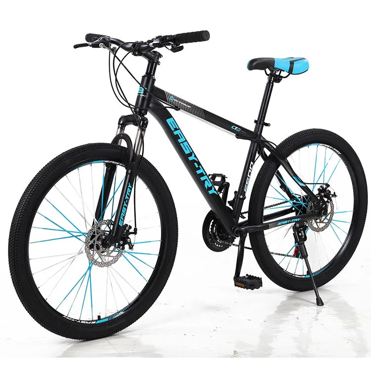 Bicicleta de mujer de 26 pulgadas y 21 velocidades con aro estable de 29 pulgadas, nuevo diseño con sistema de frenos de disco