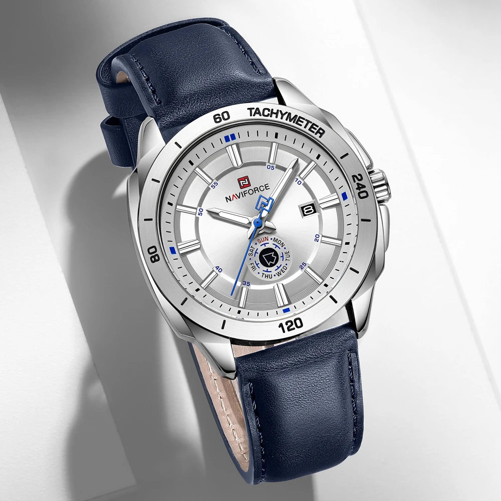 NAVIFORCE Top Brand Luxury Man Wristwatch Sport Silicone Date Quartz Men Watch Luminous Waterproof Men's Date Watches Clock