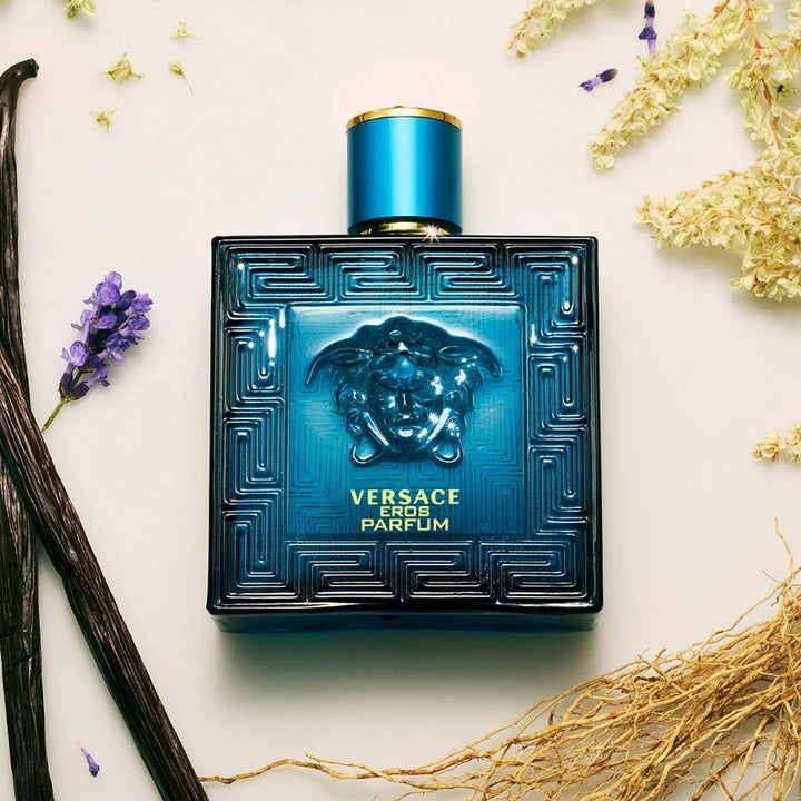Versace Eros Eau de Parfum 100 ml para Hombre - Fragancia Aromática y Sensual con Notas de Menta, Vainilla y Cedro