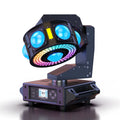 Yiflamefly 160W RGBW Beam Moving Head Light 3Axis 360°Rotation DJ Light DMX512 Stage Lights For Disco Wedding Party Live Show