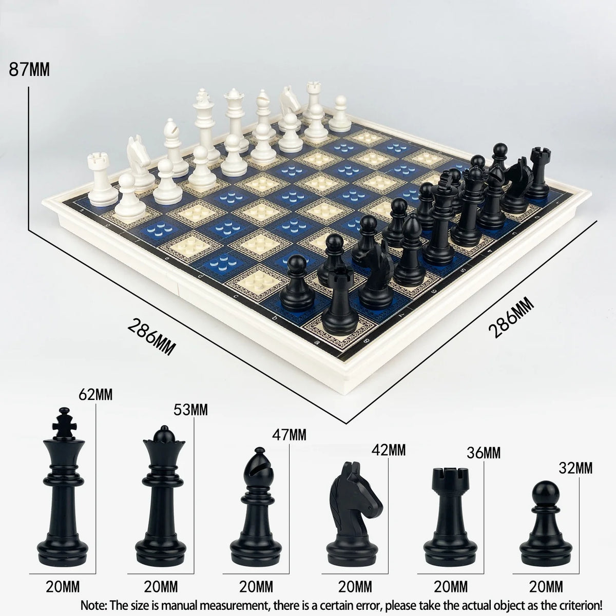 Chess Game Chess Pieces Set Folding table board Building Blocks Creative Decor 76401 76396 Middle Ages Soldiers Toys Gifts