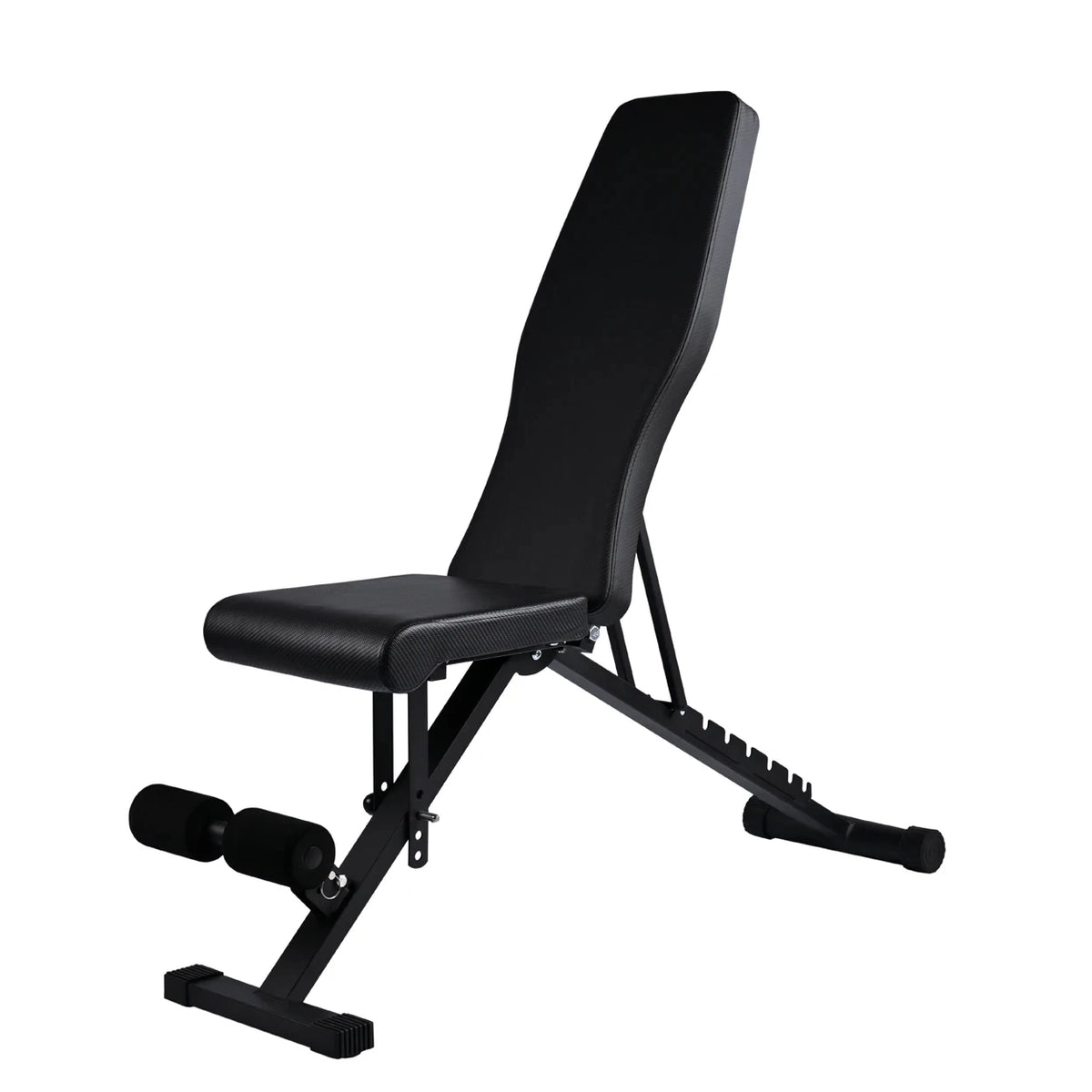 Banco de Musculación Negro Ajustable y Plegable Multifuncional para Ejercicios Abdominales en Casa o Gimnasio
