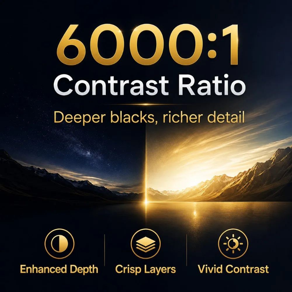 Proyector de Cine en Casa C5 Ultra 4K UHD con Triple Láser, Dolby Vision, IMAX Enhanced, Proyector Inteligente para Juegos, Cine en Casa, Audio Dolby