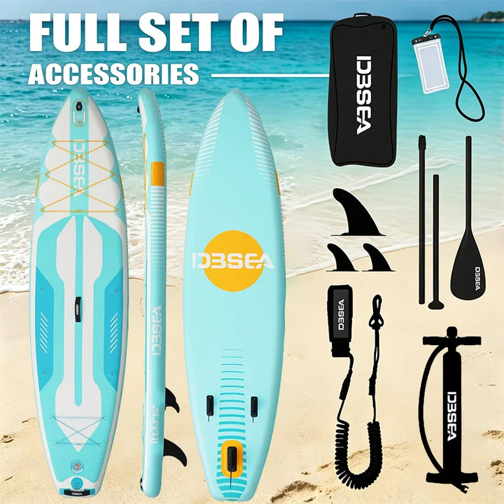 Kit completo de SUP inflable todo en uno, tabla de surf portátil de 11&