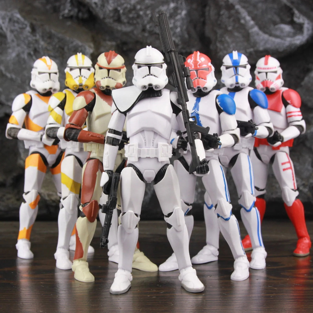 Figura de acción de 6" de Star Wars, 104th, 212th, 442nd, 332nd, 501st, Rex P1, ARC, ARF, Trooper, Shock, Ahsoka, Fase 2, Episodio II, modelo de juguetes de clones