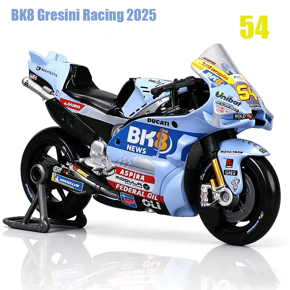 Maisto 1:18 2025 BK8 Gresini Racing Ducati Lenovo Team Moto GP  casting motorcycle Model collection gift toy