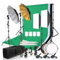 Kit de iluminación para fotografía, fondo fotográfico de 2,6x3M, fondos de muselina, Softbox, paraguas, Reflector y soporte de luz para estudio fotográfico