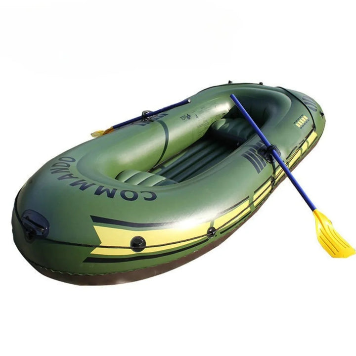 Kayak Inflable Reforzado para 2-3 Personas, Bote de Pesca para Exteriores, Resistente a la Abrasión y a los Arañazos, Estable y Seguro para Ríos y Lagos